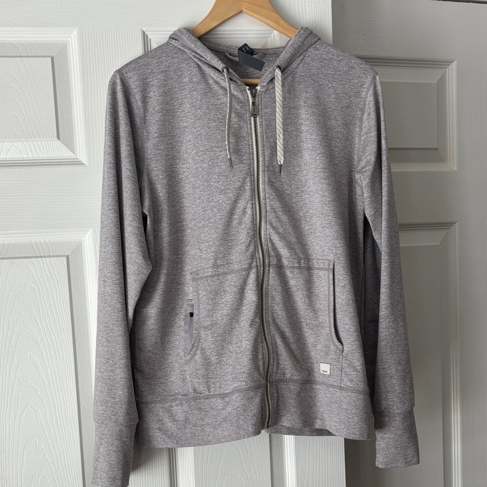 Vuori Halo Zip Up Hoodie Lavender